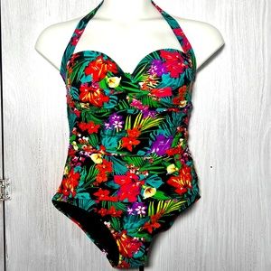 Catalina Floral One Piece Swimsuit size L